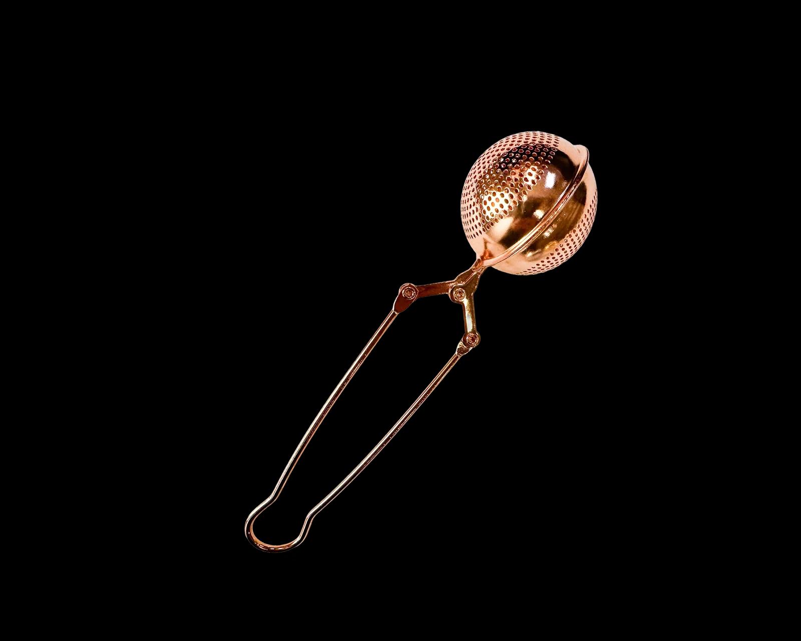 Passoire à thé en acier inoxydable pur - rose image 2