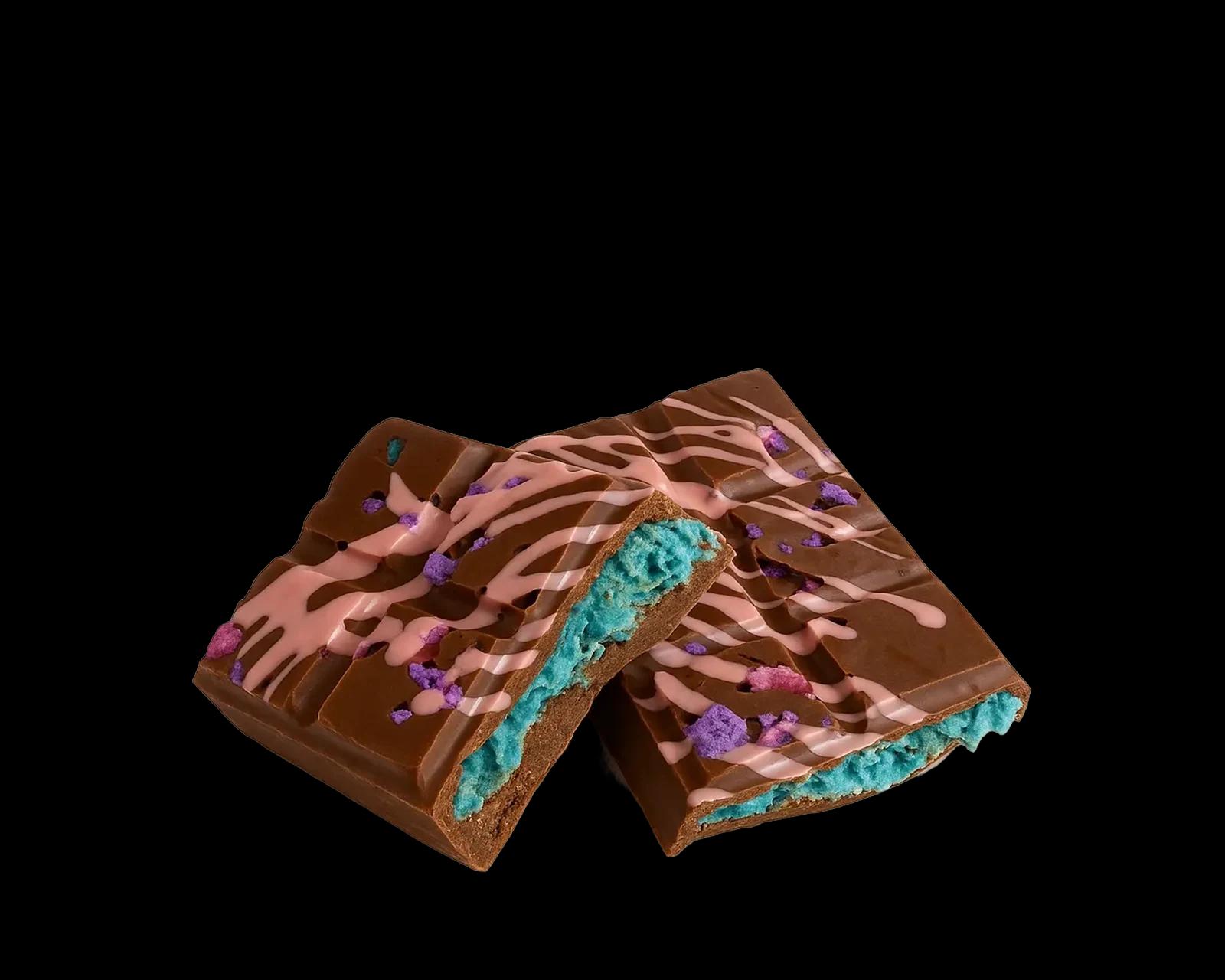 Barre de chocolat à la barbe à papa - Style Dubaï